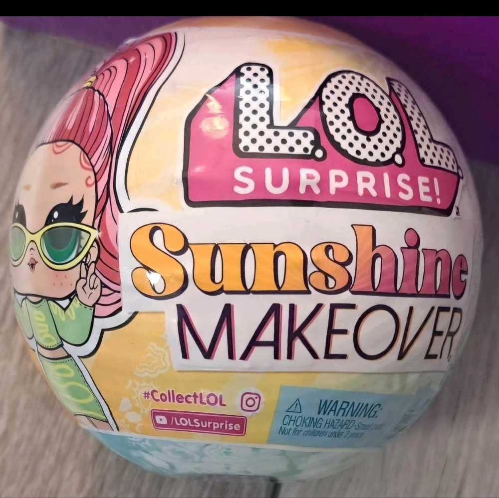 New L.O.L Surprise! Ball; Sunshine Makeover Edition Ball. Mini Doll & Accessorie